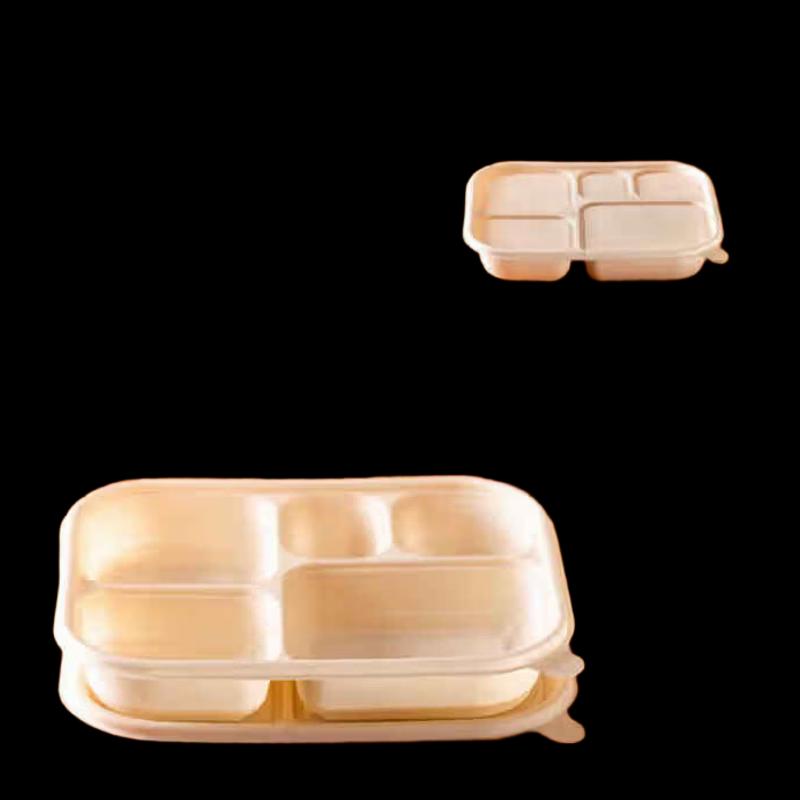 Eco-Friendly Corn Starch Multi-Compartment Meal Box