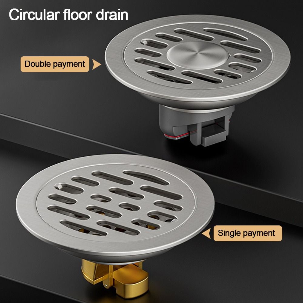 With Grid Grate Cover Sink Strainer Sewer Drain Filter  Bathroom Washing Machine Accessories