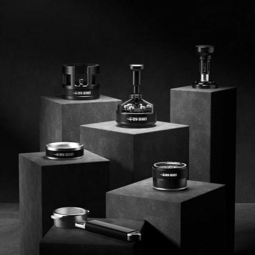 MHW-3BOMBER 58mm Dosing Ring, Magnetic Coffee Dosing Funnel with 36 Magnets, Strong Adsorption, External Lock, Shatterproof, Espresso Dosing Ring T583