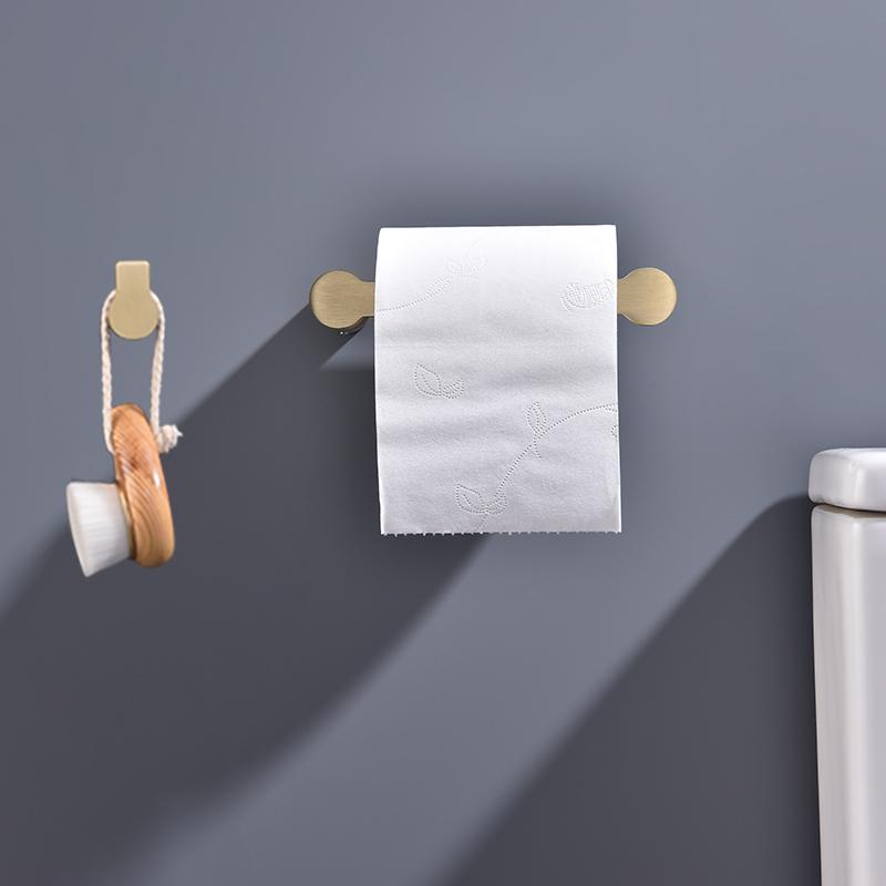 Brushed Gold High Quality Brass Knurling Towel Rack Towel Bar Toilet Paper Holder Towel Ring Bathrobe Hook Bathroom Hardware Set