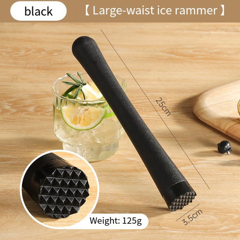 1 buc. Ciocan de gheață zdrobită din oțel inoxidabil, bețișoare multifuncționale de ghiocete, băț pentru cocktail, fructe, lămâie, instrument de bară.