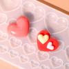 3 Size Love Heart Silicone Mold Pendant Casing Molds for Handmade DIY Resin Jewelry and Gift Making