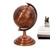 Luxury Office Decor Ornaments Vintage World Globe Metal Decorative Crafts Modern Home Living Room Study Desk Decorations