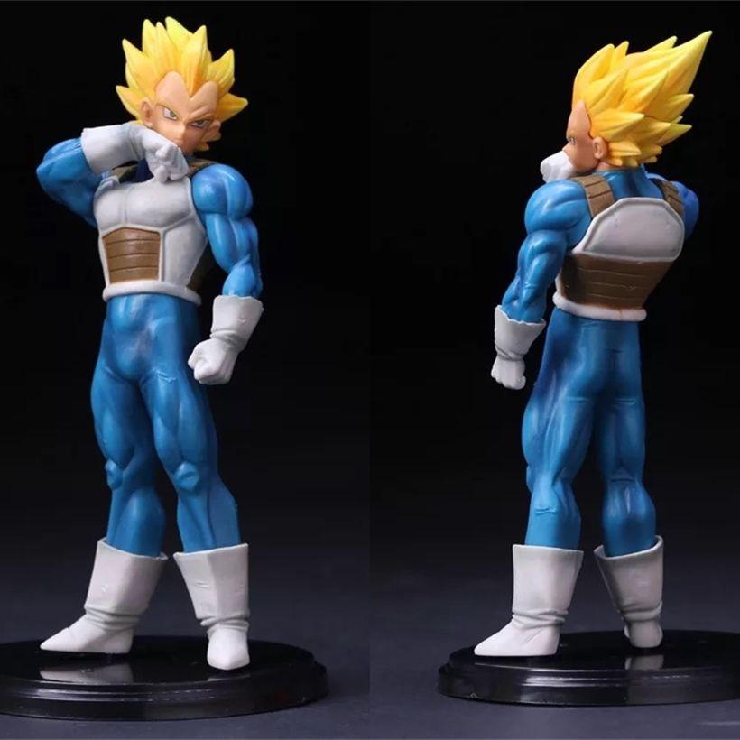 18CM Anime Dragon Ball Vegeta Battle Preparation Super Saiyan Warrior Awakening Ver Model Toy Gift Collection Action Figure