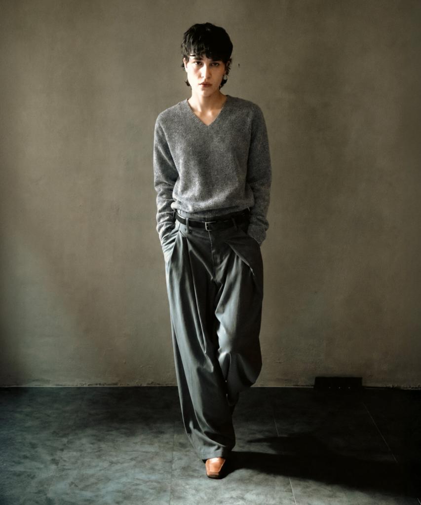 HERY Twist Trousers_Gray