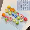 Reusable Silicone Nails Art Mold For Fruit Carving DIY Nails Decoration Accessories Nail Stencils for Women