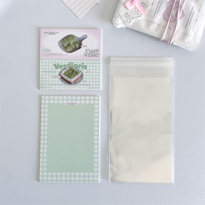 10pcs/set Cute Fashion Kpop Photocard Package Bag Sweet Simplicity Anime Photo Card Decor Bag Cardstock Student Supplies