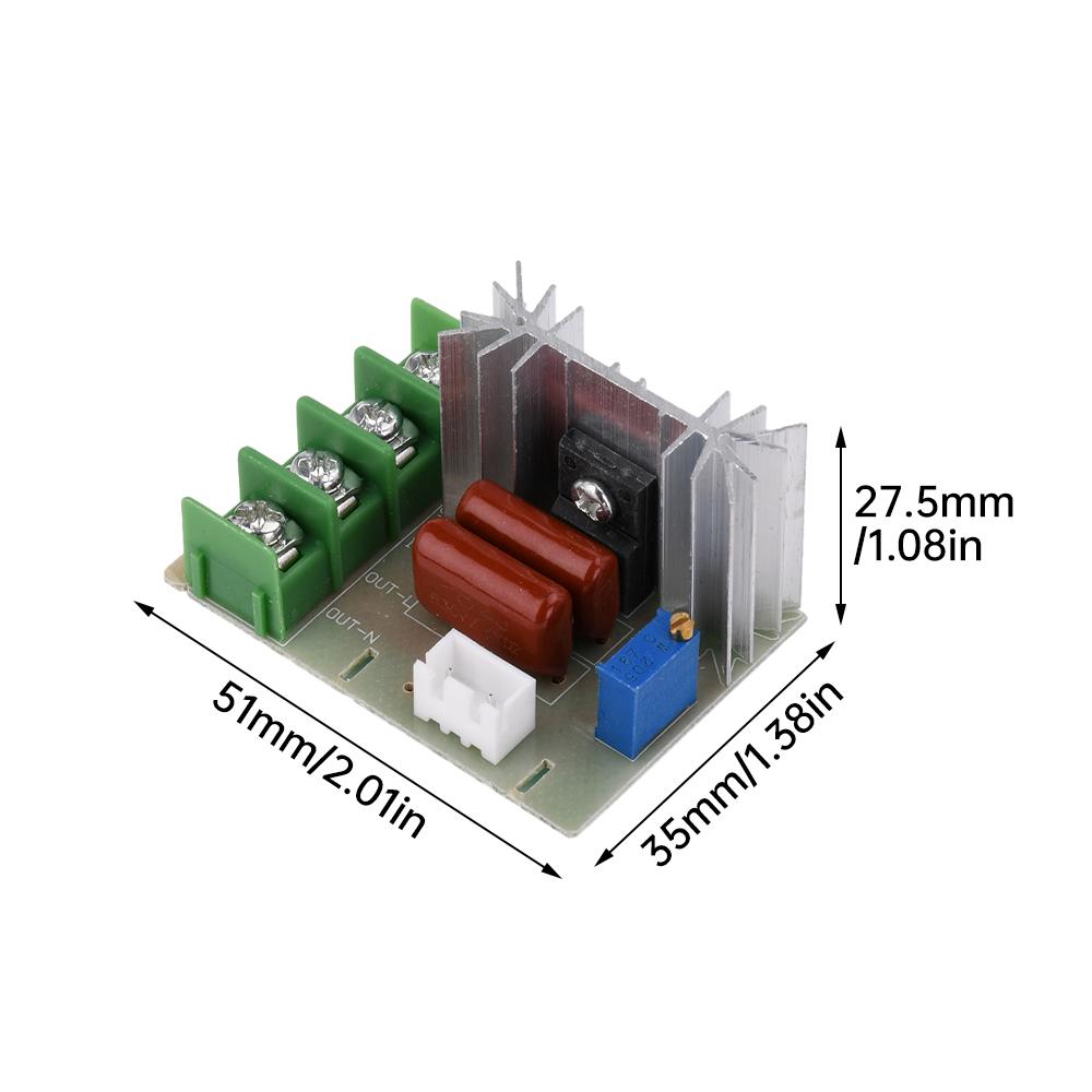 Voltage Regulator 2000 Watt AC 50 - 220 Volt Dimmer SCR Power Regulator Motor Speed Controller Home Improvement Regulators 2000W