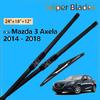 Car Front Rear Wiper Blades Set For Mazda 3 Mazda3 Axela BM BN 2014 - 2018 2017 2016 2015 Windshield Windscreen Window Brushes