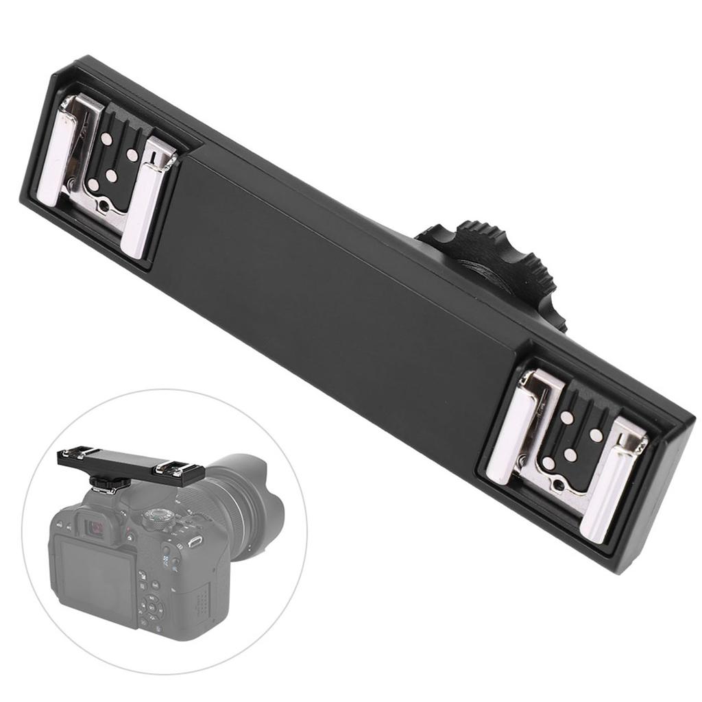 Quality Dual Hot Shoe Splitter for SLR Camera Camcorder SLR Camera Hot Shoe Splitter SLR Dual Hot Shoe Splitter