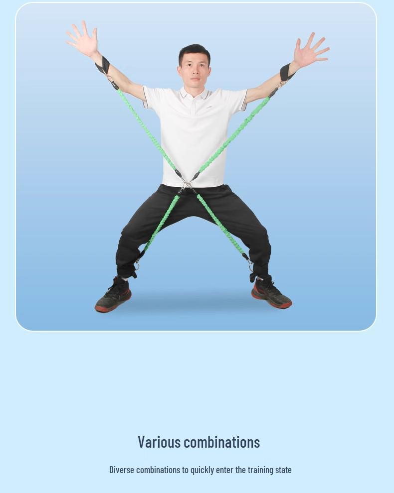 Hand & Foot Elastic Resistance Band for Full-Body Strength Training and Basketball Defense