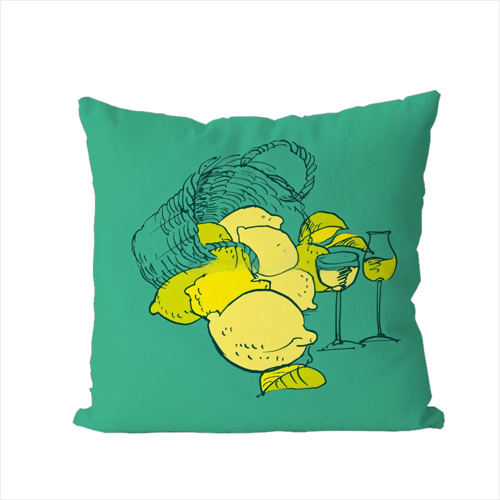 Limoncello Cocktail Pillow Case For Car Sofa Decorative Home Doublesided Print Plush Square Throw Pillow Cushion Cover