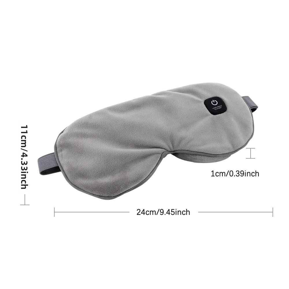 USB Heated Eye Mask Reusable 3Mode Hot Compress Eye Mask Eye Massager For Sleeping Eye Puffiness Anti Dark Circle Patch Eye Care