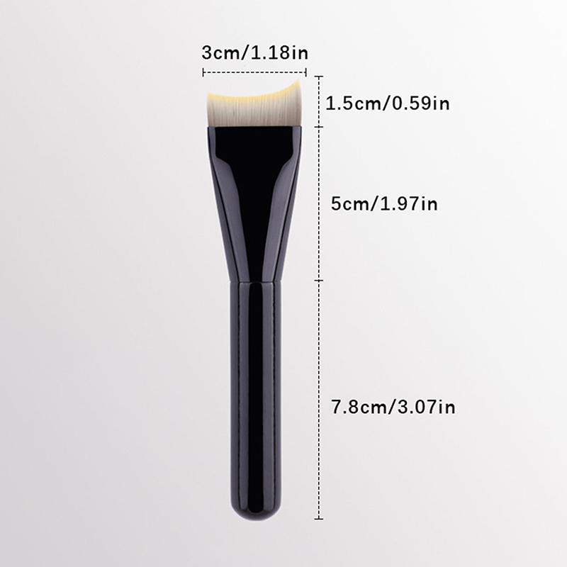 Ultra Thin Crescent Foundation Make-up Brush Face Contour Brush Inclined Fishtail Contour Brush Mixed Foundation Cream Tool