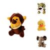 Wholesale Forest Animal Claw Machine Dolls Four Inch Tiger And Lion Plush Toys, Keychain Decorations And Accessories Plush, Pp Cotton, Customizable)