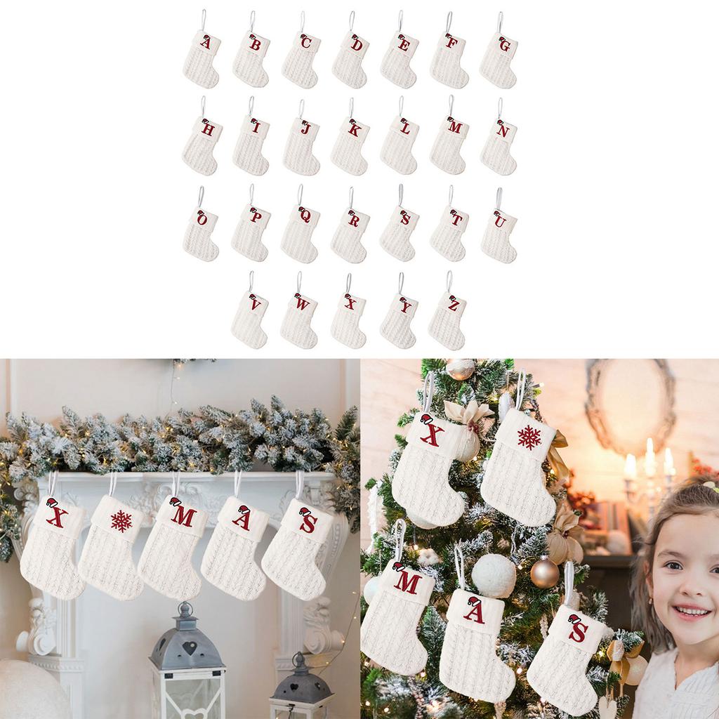 Vánoční punčochy Dopis Santovi Ponožka Dárek Děti Sáček na sladkosti Kapsa Závěsná ozdoba na vánoční stromek Novoroční dekorace