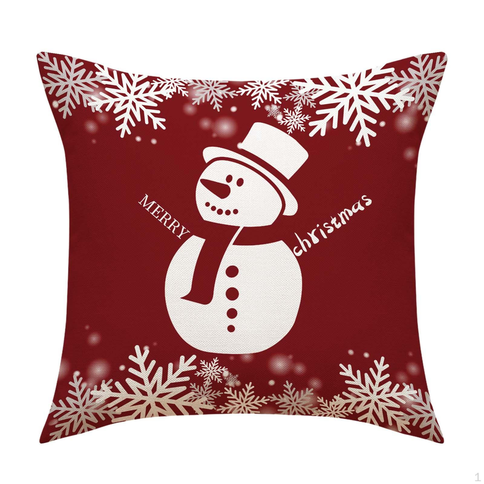 Рождественская наволочка для подушки зимнее украшение 709₽