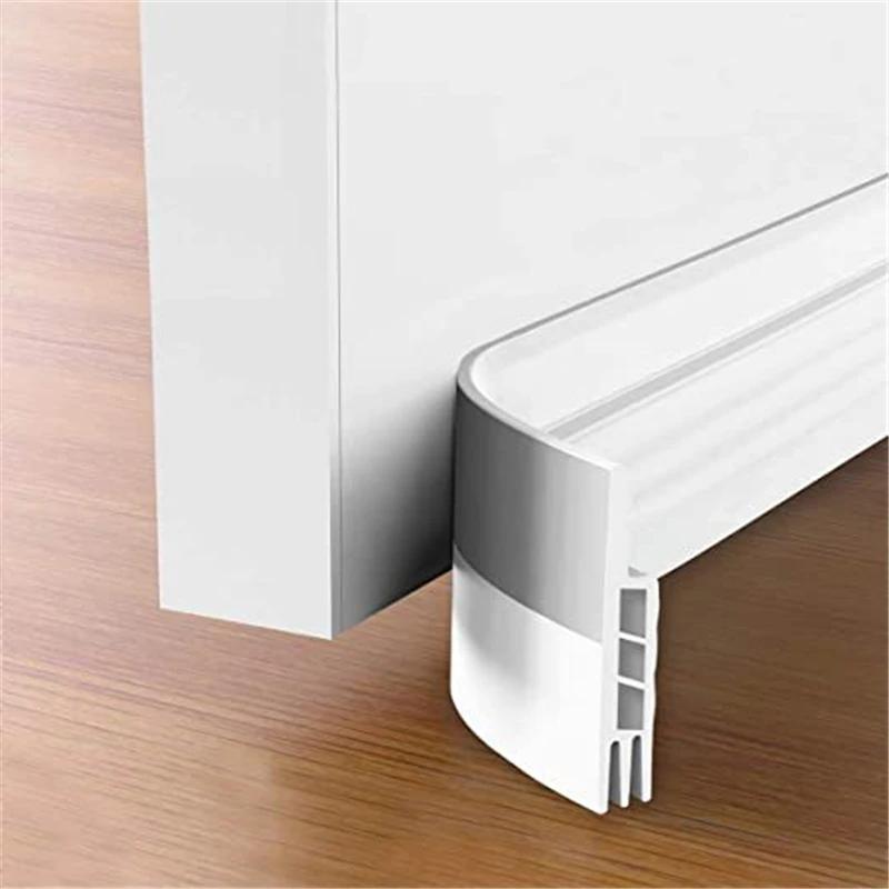 100cm Silicone Door Draught Excluder Bottom Sealing Strip Tape Weatherstrip Waterproof Wind Proof Sound Insulation