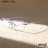 Men Rimless Reading Glasses Prescription Myopia Eyewear Women Blue Light Blocking CR39 Lenses Business Titanium Eyeglasses Frame