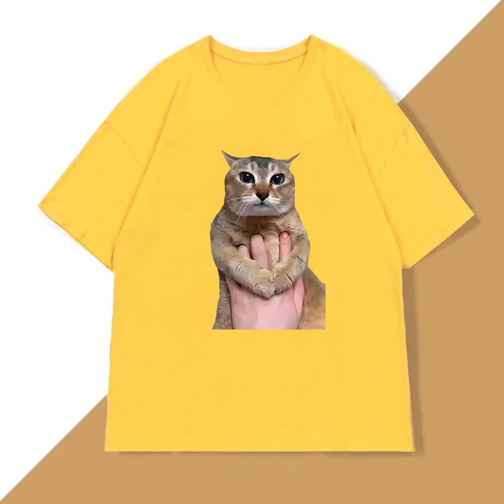 Unisex Clothing Tole Cat Cute Tshirts Summer Casual Fashion Funny Meme Short Sleeve Tops Comfortable Oversize ONeck Tshirts
