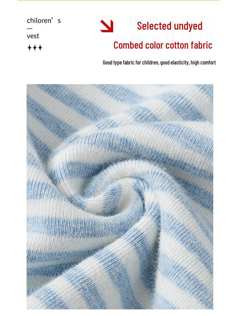 Colete térmico infantil de algodão - Camada base quente para crianças, ideal para outono/inverno.