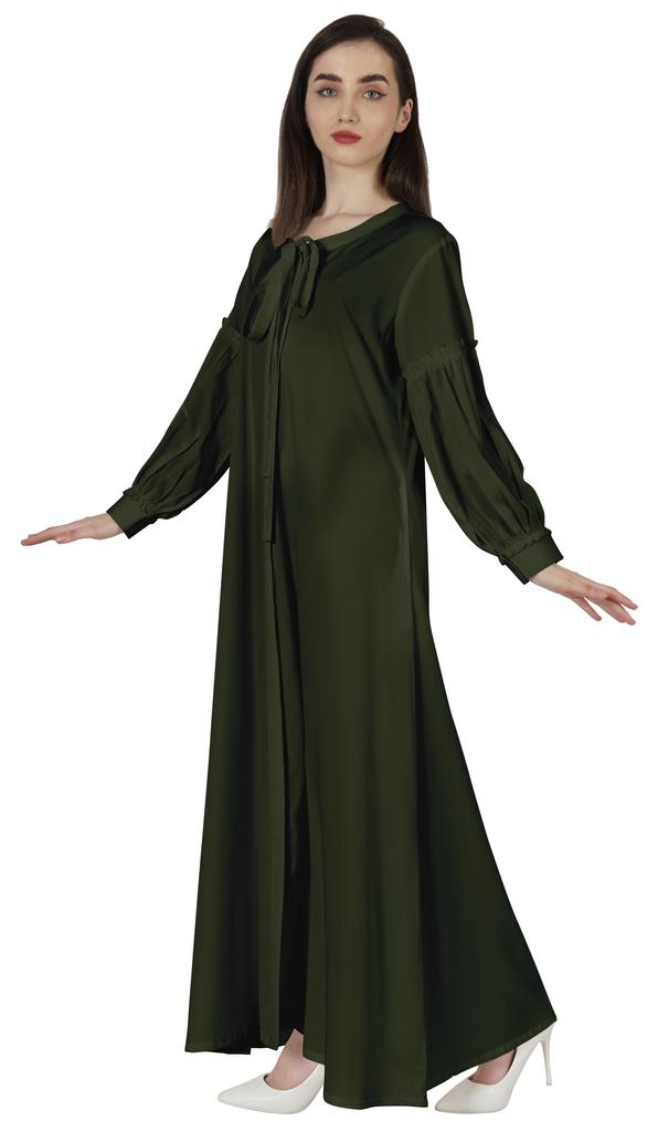 Bimba Women's  Abaya  Islamic Prayer Dress With  Hijab Scarf  Cuff On Sleeve  Muslim
