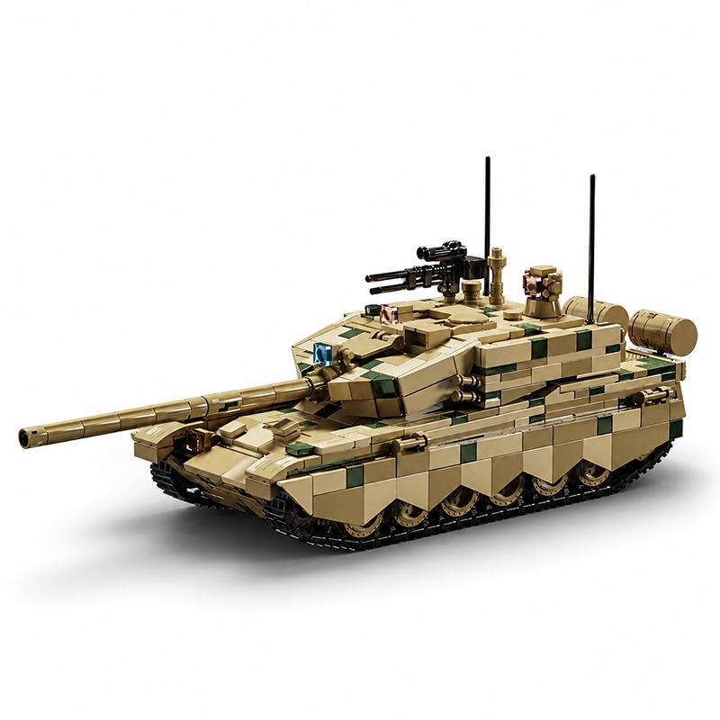 1:35 99B Military Tank Model MOC Building Blocks Army Soldier Bricks Sets DIY Assembly Toys Collection Kit Holiday Gifts Decor