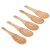 5Pcs Wood Rice Spoon Innovative FishShaped Carving Soup Ladle Tableware Kitchen Utensil
