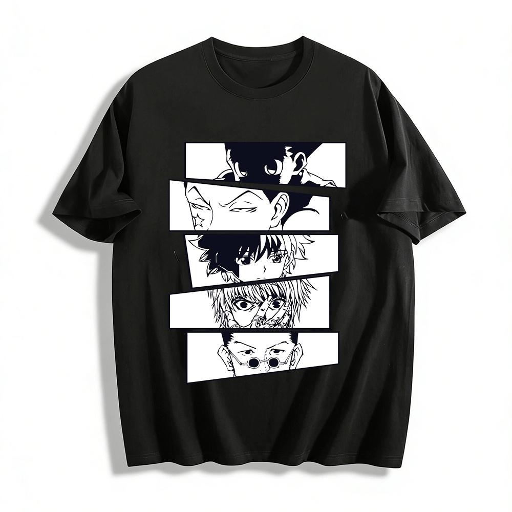 Hunter x Hunter Main Characters Print Casual Unisex T-Shirt Pure cotton T-shirt XXS
