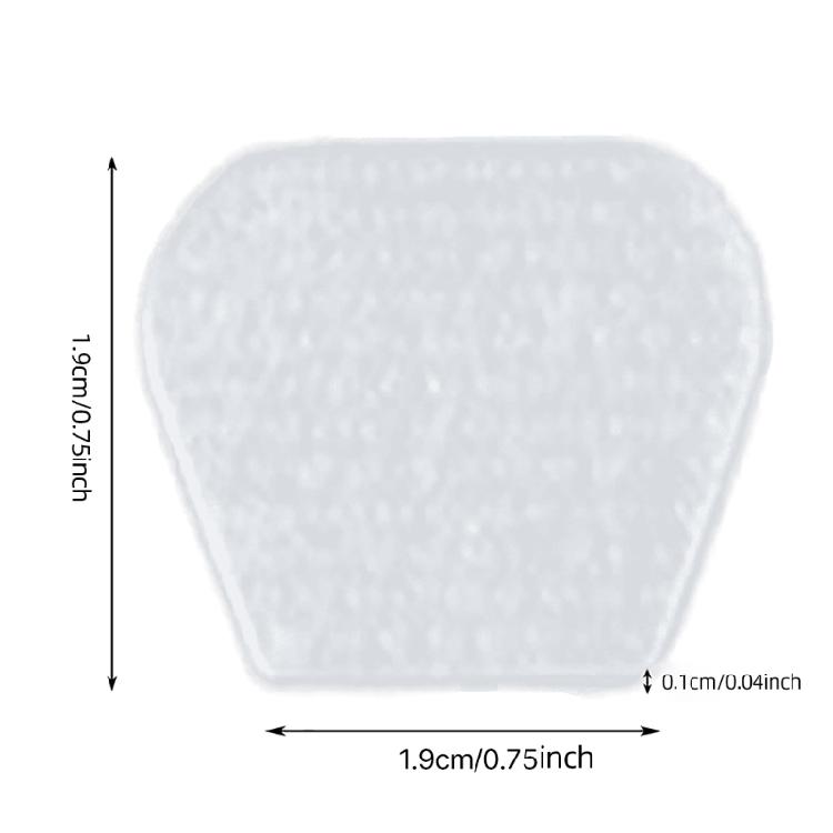 16Pcs Antiskid Pick Grip Silicone Sticker Clear Guitar Pick Sticker Pick Grip