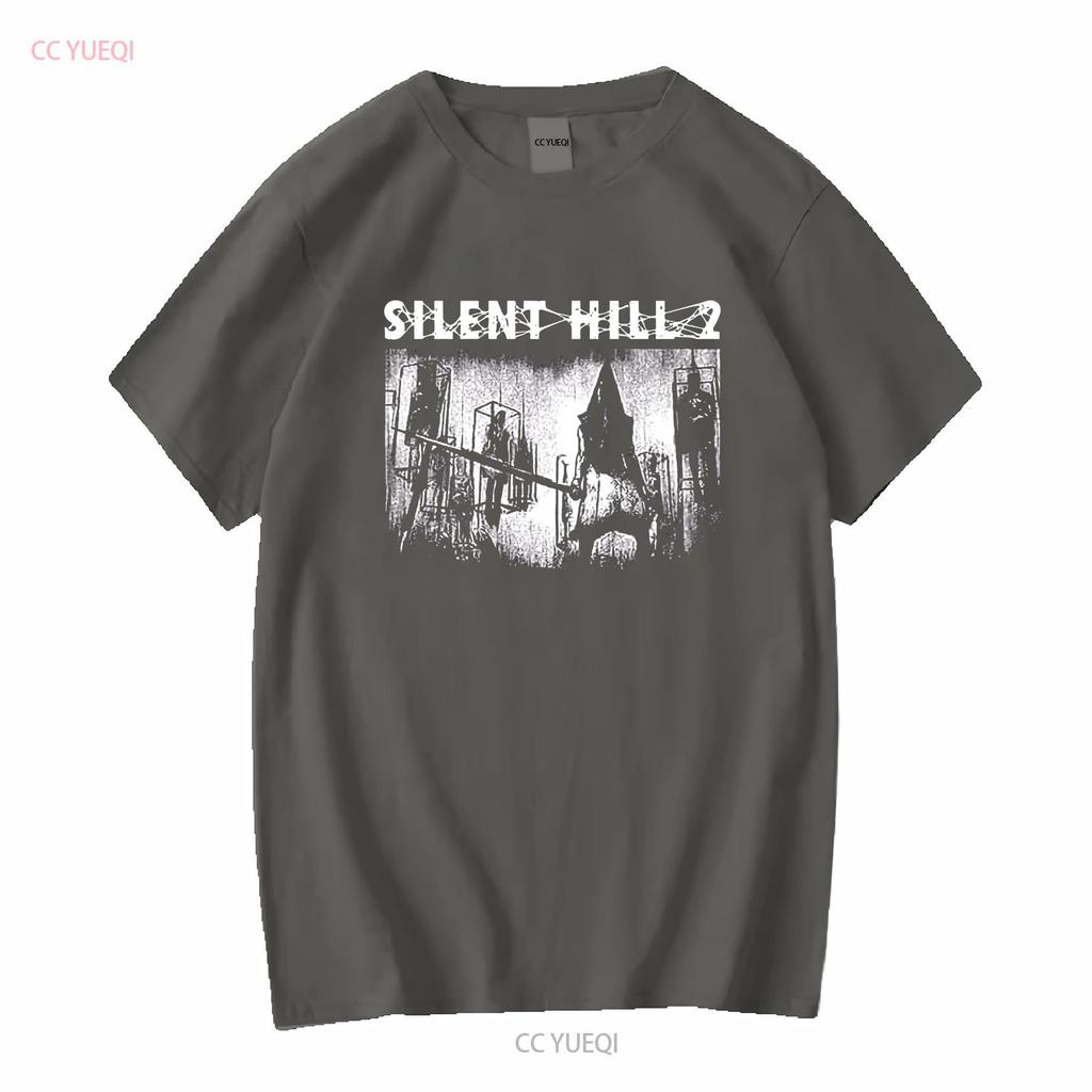 Silent Hill Pyramid Head Limited T Shirt Japanese Horror Survival Game Sh long or short sleeves vintage Washed Comfortable