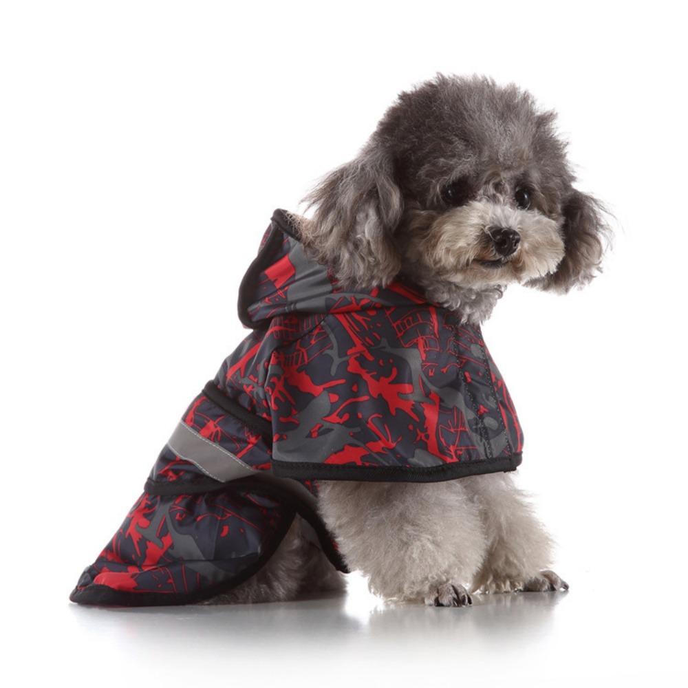 Reflective pet raincoat waterproof, easy to wear and does not block the line of sight, go out to wear cat dog raincoat poncho