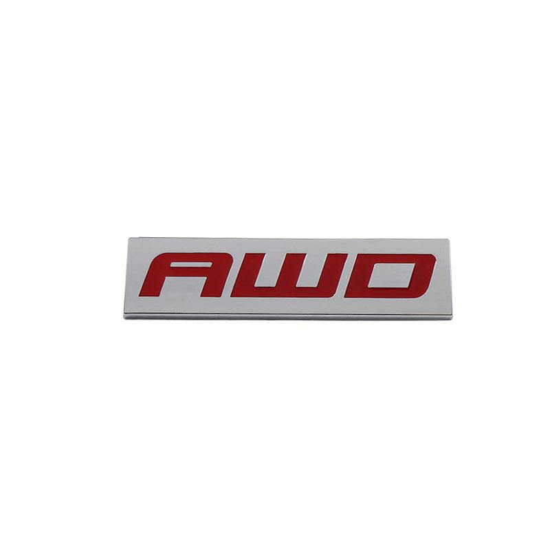 Premium AWD All Wheel Drive for Universal Car Engine Hood Fender Trunk Tail Rear Bonnet Nameplate Decal Emblem Badge Sticker