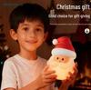 USB Rechargeable Santa Claus Night Light: Magnetic Tap Light for Bedroom, Hallway, and Holiday Atmosphere Gift.