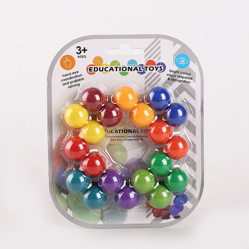 New Unique 3D Puzzle Bead Ball - Colored Versatile Decompression Toy For Stress Relief