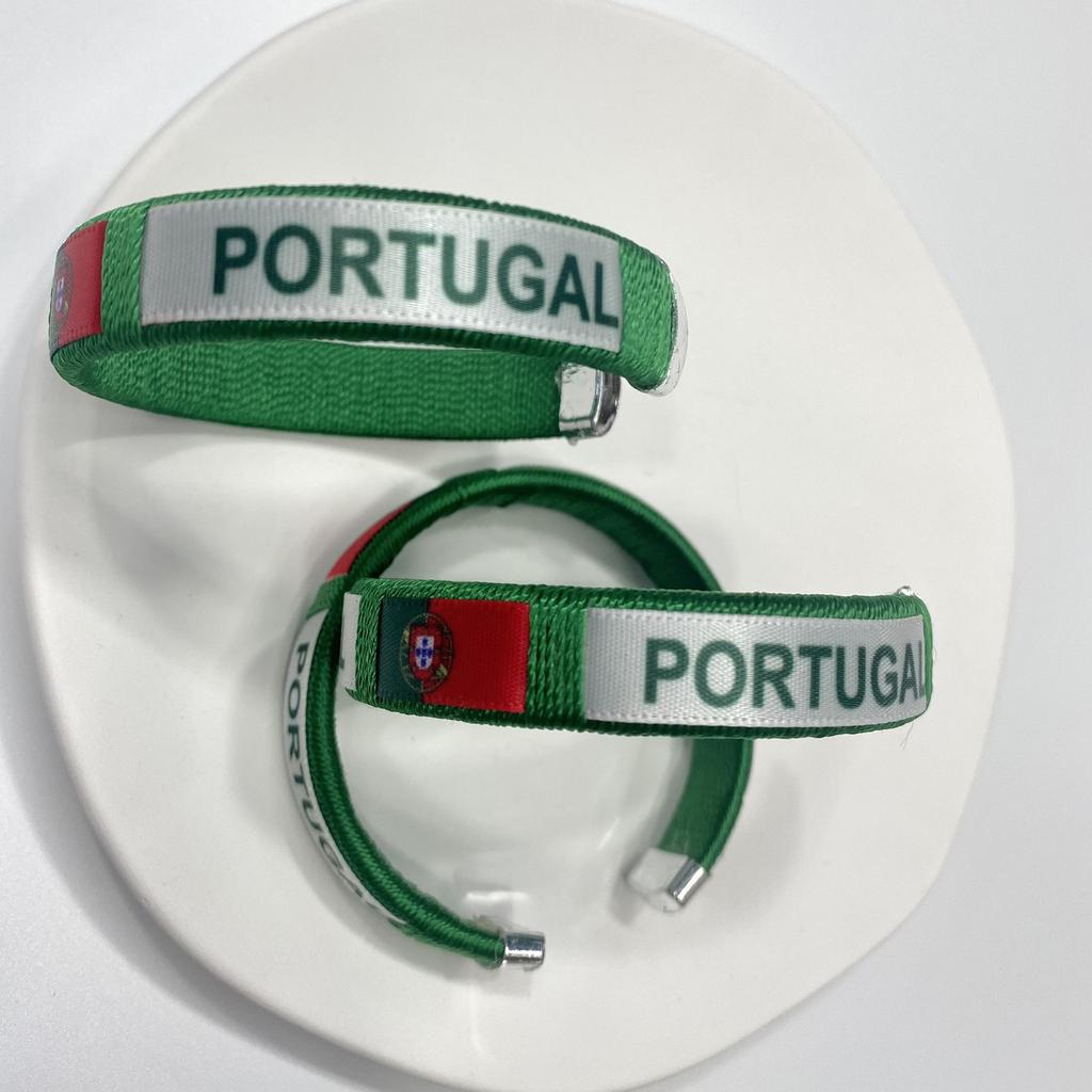 2026 FIFA World Cup Bracelets Boys Girls National Flag Ribbon Bracelet Fashion Woven Football Fan Wristband