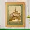 KINOWA "Mont Saint-Michel" Woodcut Original Handmade Kit, World Heritage Site, France, Made in Japan