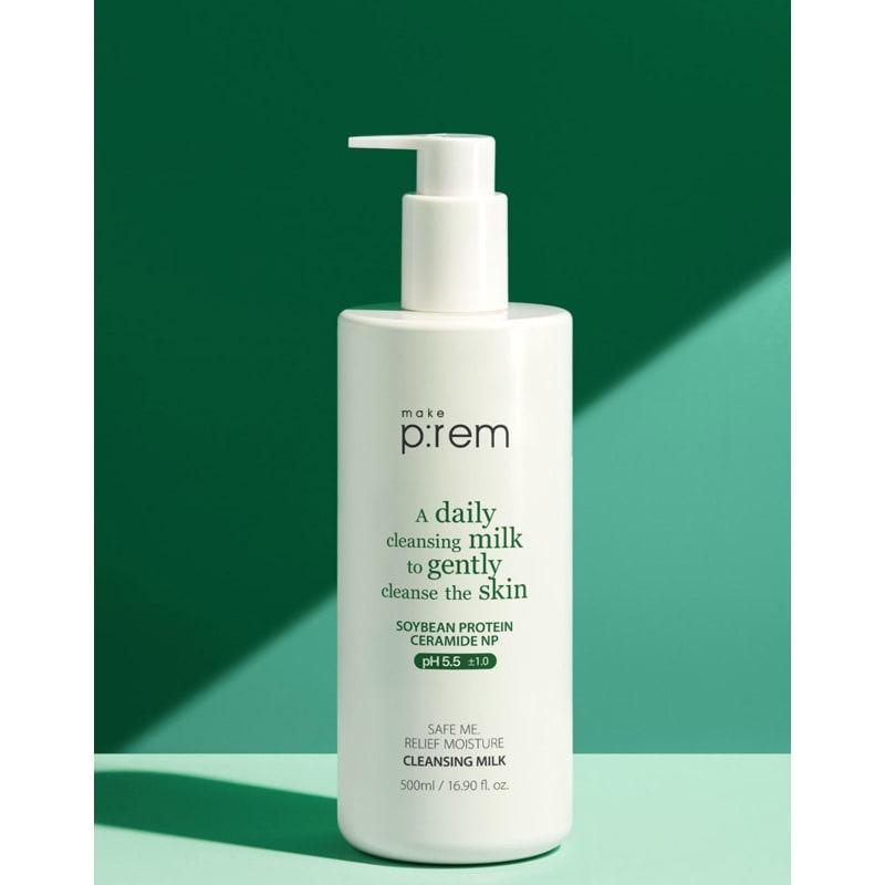 Safe Me Moisture Safe Cleansing Milk 500ml (Large Capacity) (+Inteca Cream 20ml)