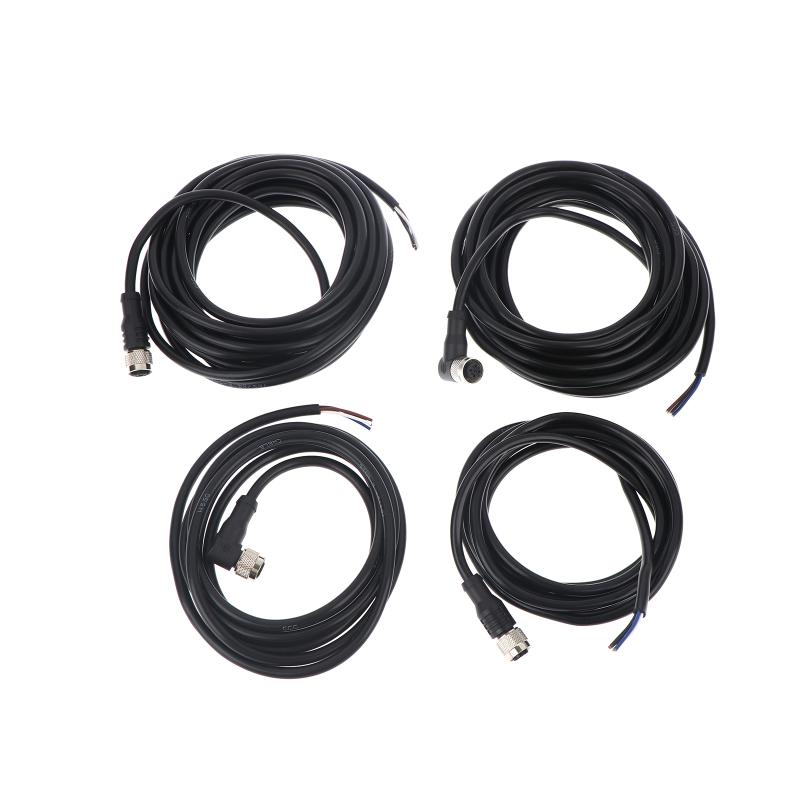 2/5Meters Aviation Plug Lead 4-pin Air Plug Cable With Straight Or Bend Female Head Used For M12 M18 Inductive Proximity Sensor