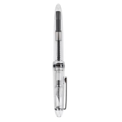 Fashionable Transparent Acrylic Fountain Pen Stainless Steel Iridium Nib School Office Supplies