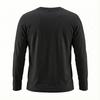 Herren Casual einfarbiges Basisshirt, Herren Sportoberteil mit Rundhalsausschnitt und langen Ärmeln