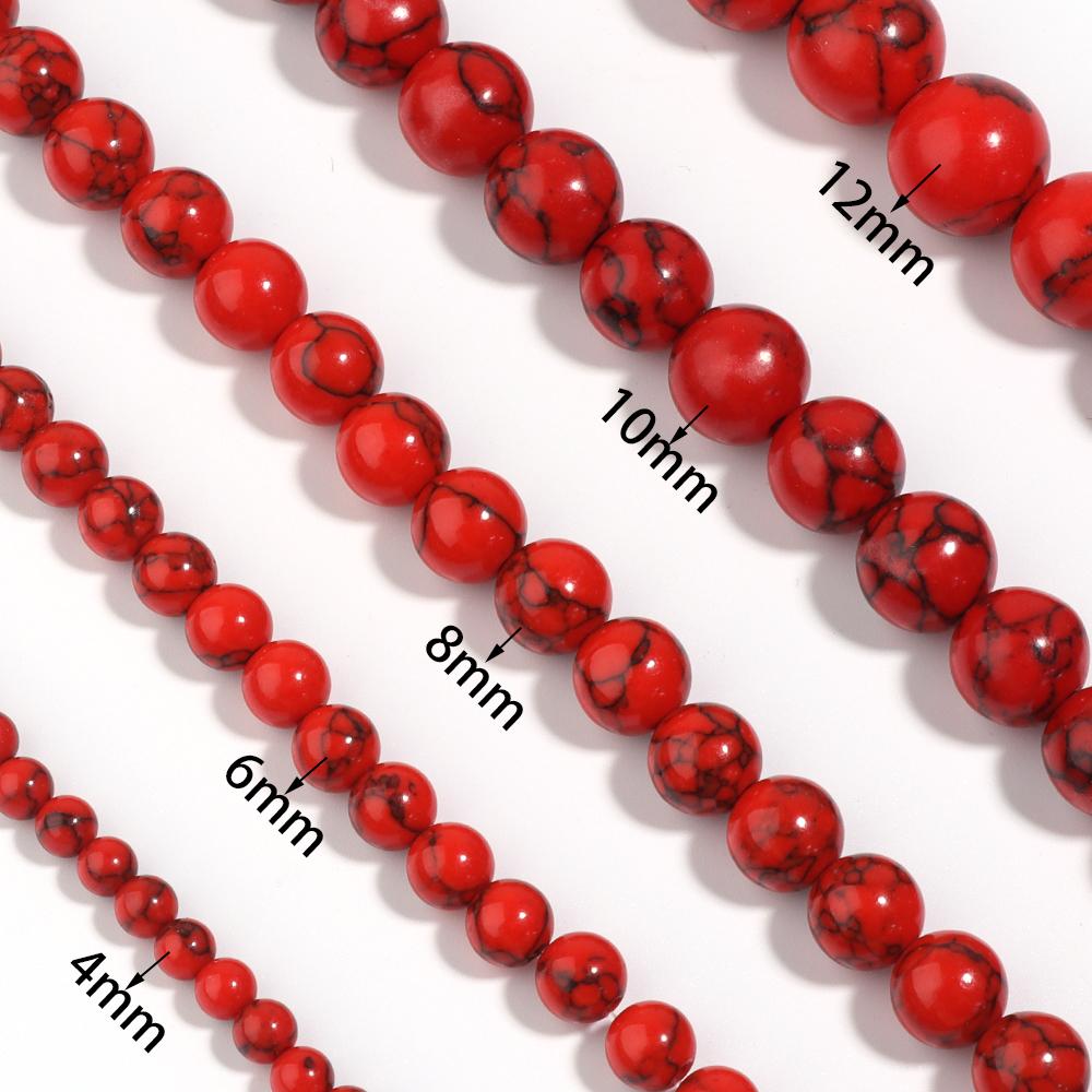 

28-88pcs/lot 4 6 8 10 12mm Round Agate Jadeite Aquamarine Turquoise Beads Natural Stone Beads For Jewelry Making DIY Loose Beads 4mm about 88pcs