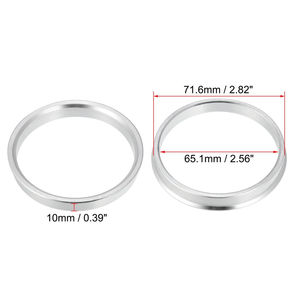 uxcell Hub Ring, Outer Diameter 2.8 Inches (71.6 Mm), Inner Diameter 2.6 Inches (65.1