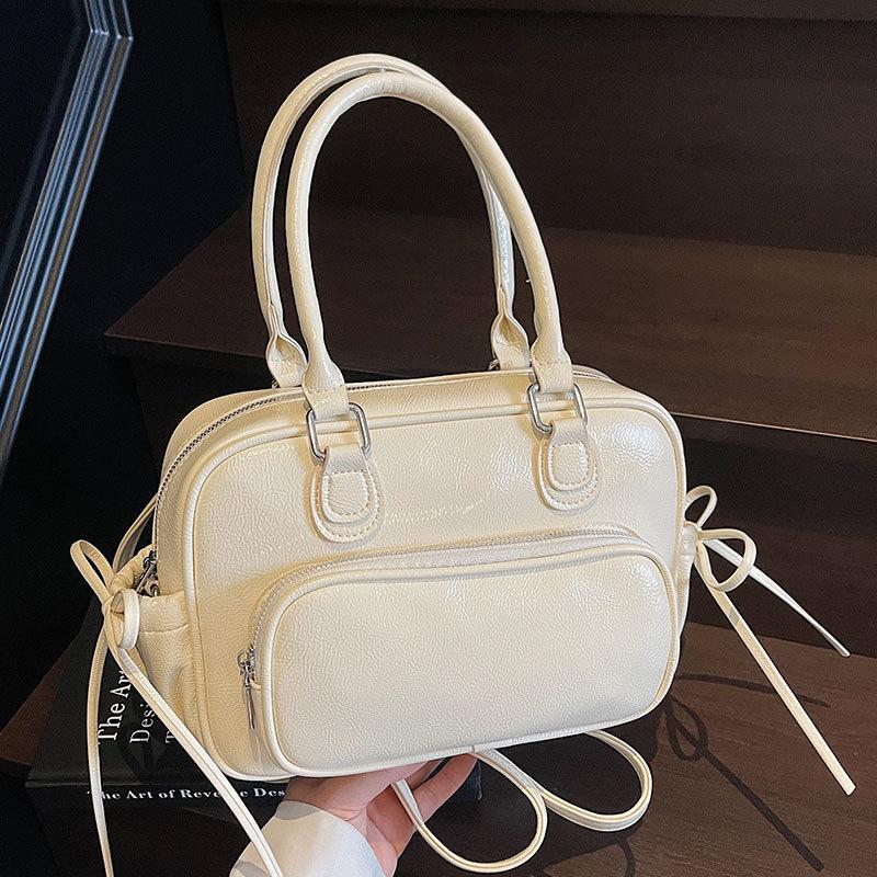 Korean Ins Style Fashion Simple Style Portable Boston Bag Women's Spring and Summer New High-end College Style Backpack