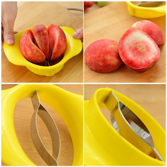 Stainless Steel Apple Pear Slicer Fruit Cutter Corer Wedger Divider Kitchen Tool