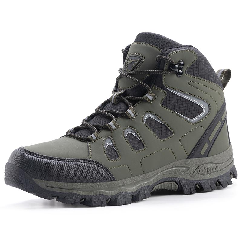 New 2025 High-Tech Hiking Boots Couples Anti-Slip Breathable Outdoor Shoes Tall Waterproof Mountain Climbing Shoes Large Size