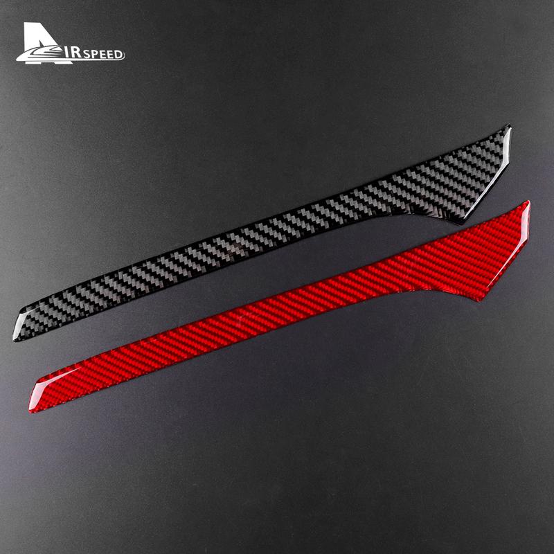 Real Carbon Fiber Sticker For Toyota Supra GR A90 A91 MK5 -  2024 2025 Car Gear Side Strip Interior Trim Accessories