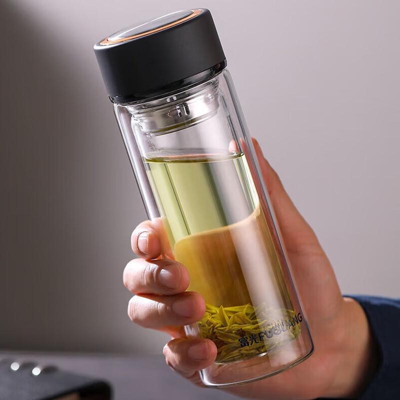 Fuguang Double-Layer Glass Tea & Water Cup