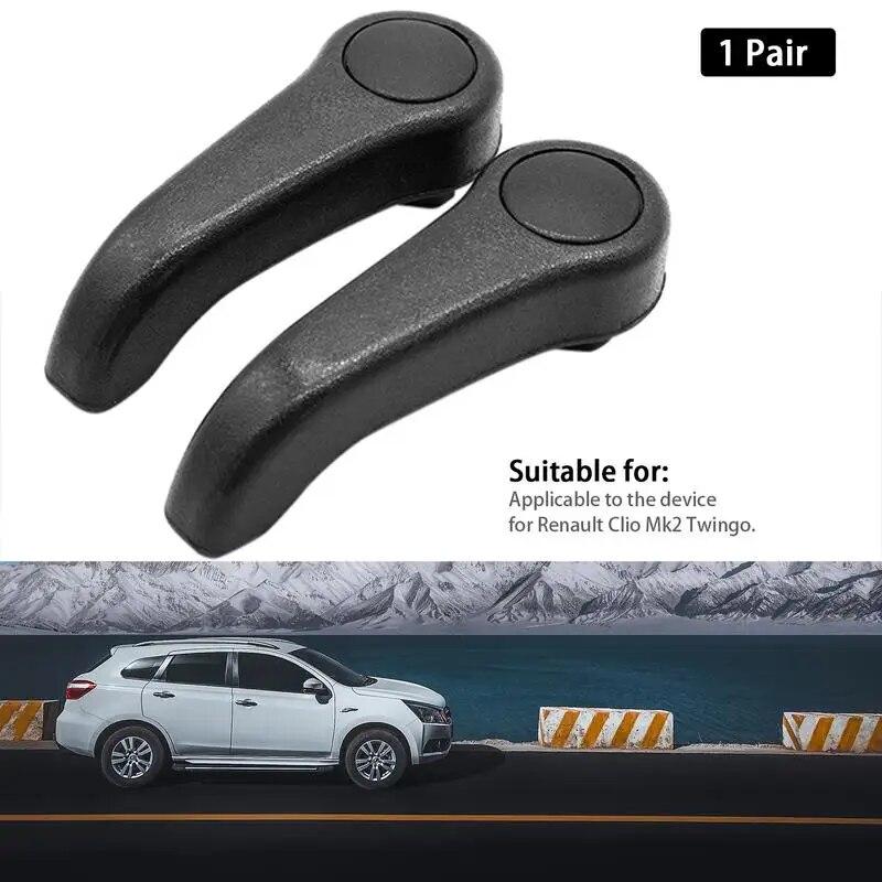 1/2 Black/Grey Sets Adjustable Seat Lever Pull Replacement Handle For Re-nault Clio Portable Car For Re-nault Clio Mk2 Twingo
