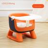 Sedia da pranzo per bambini Rikang, Sgabello cigolante per bambini piccoli con schienale, Sgabello basso da pranzo per bambini, Seduta per l'apprendimento a casa per neonati